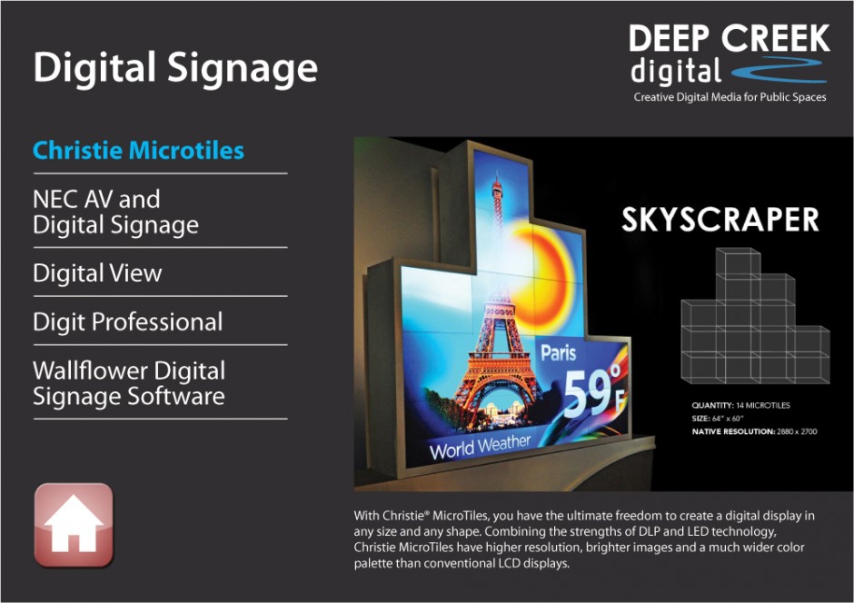 Exhibitouch example screen capture